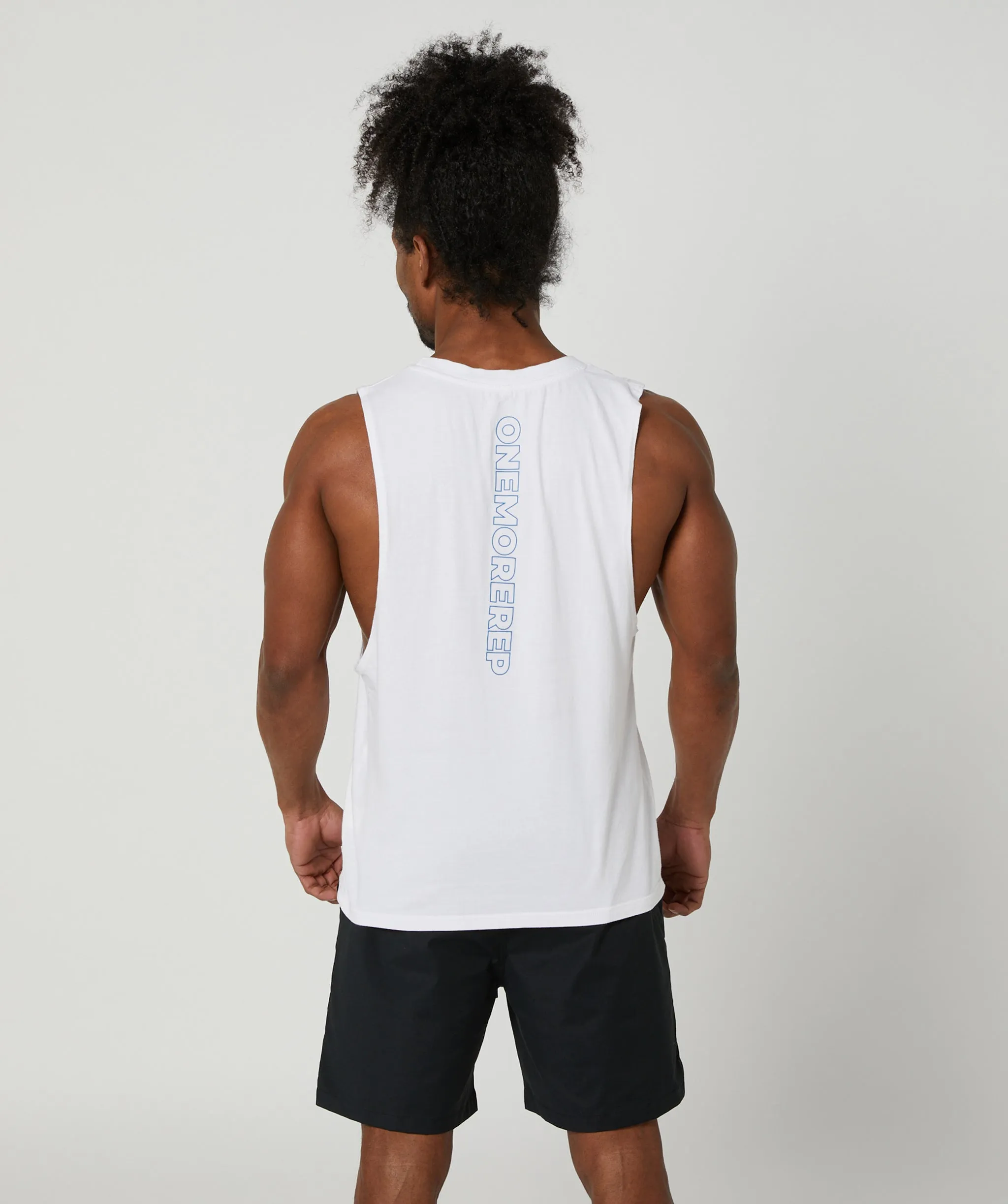 State Muscle Tee White