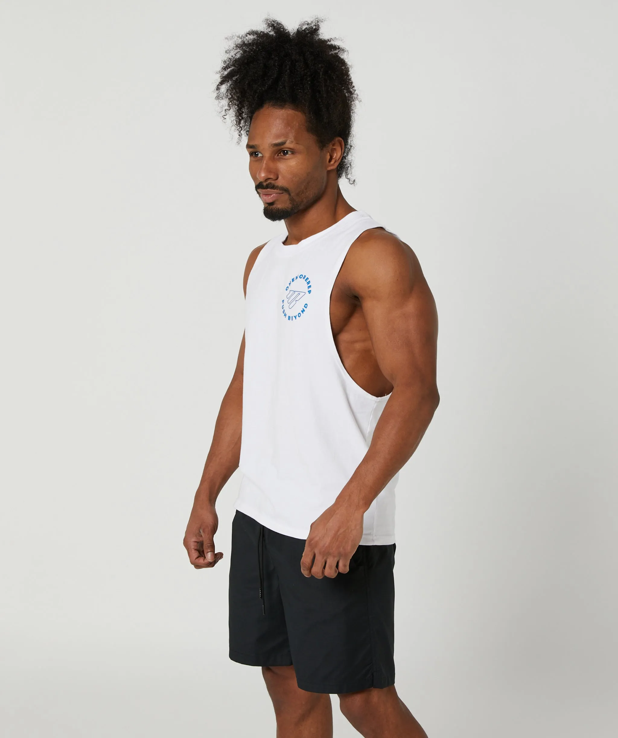 State Muscle Tee White