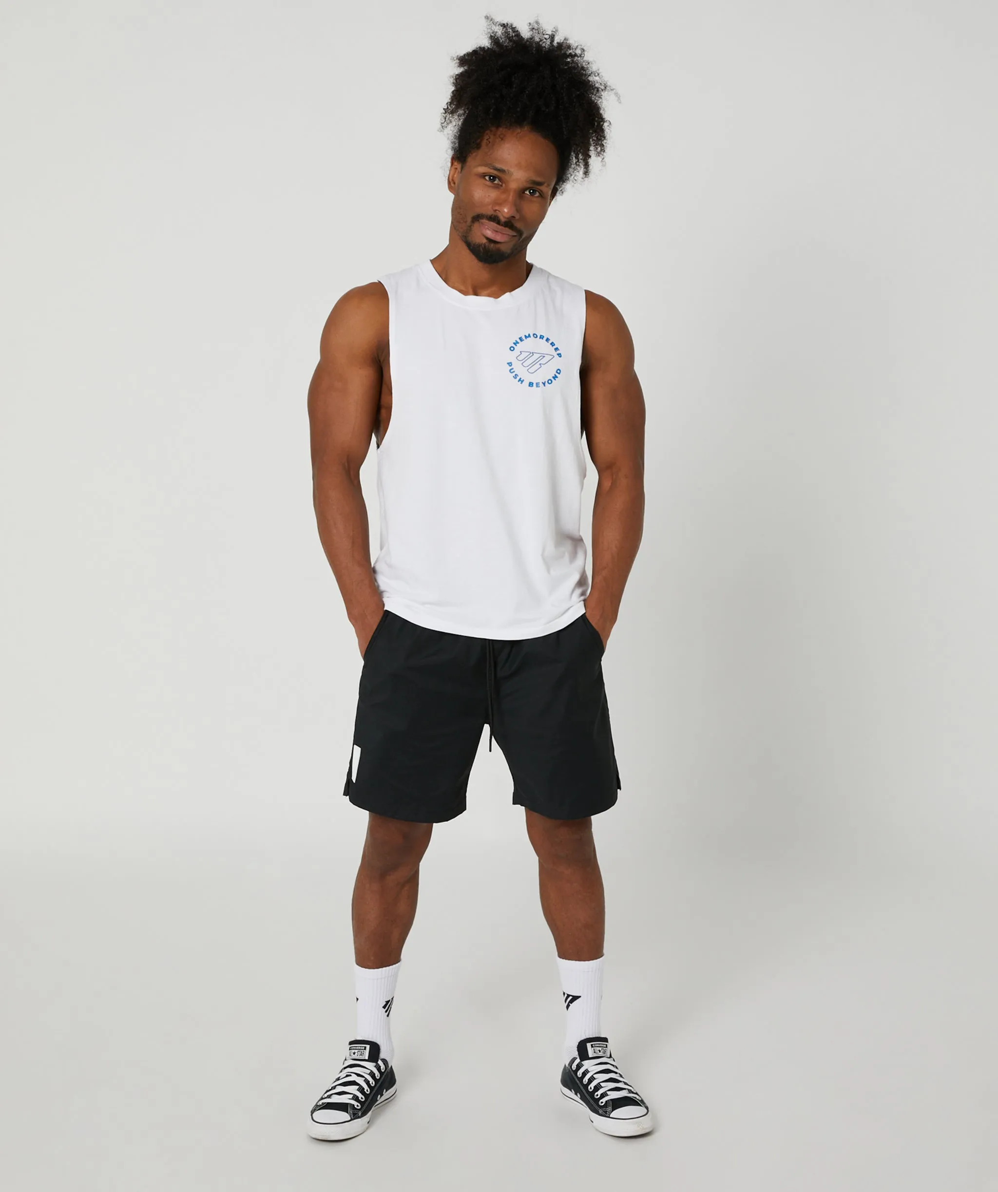 State Muscle Tee White