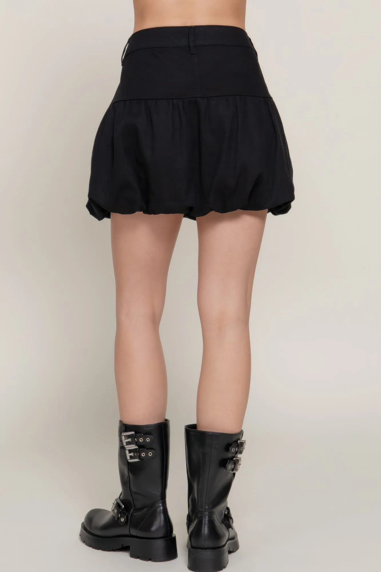 Stretch Twill Balloon Skirt