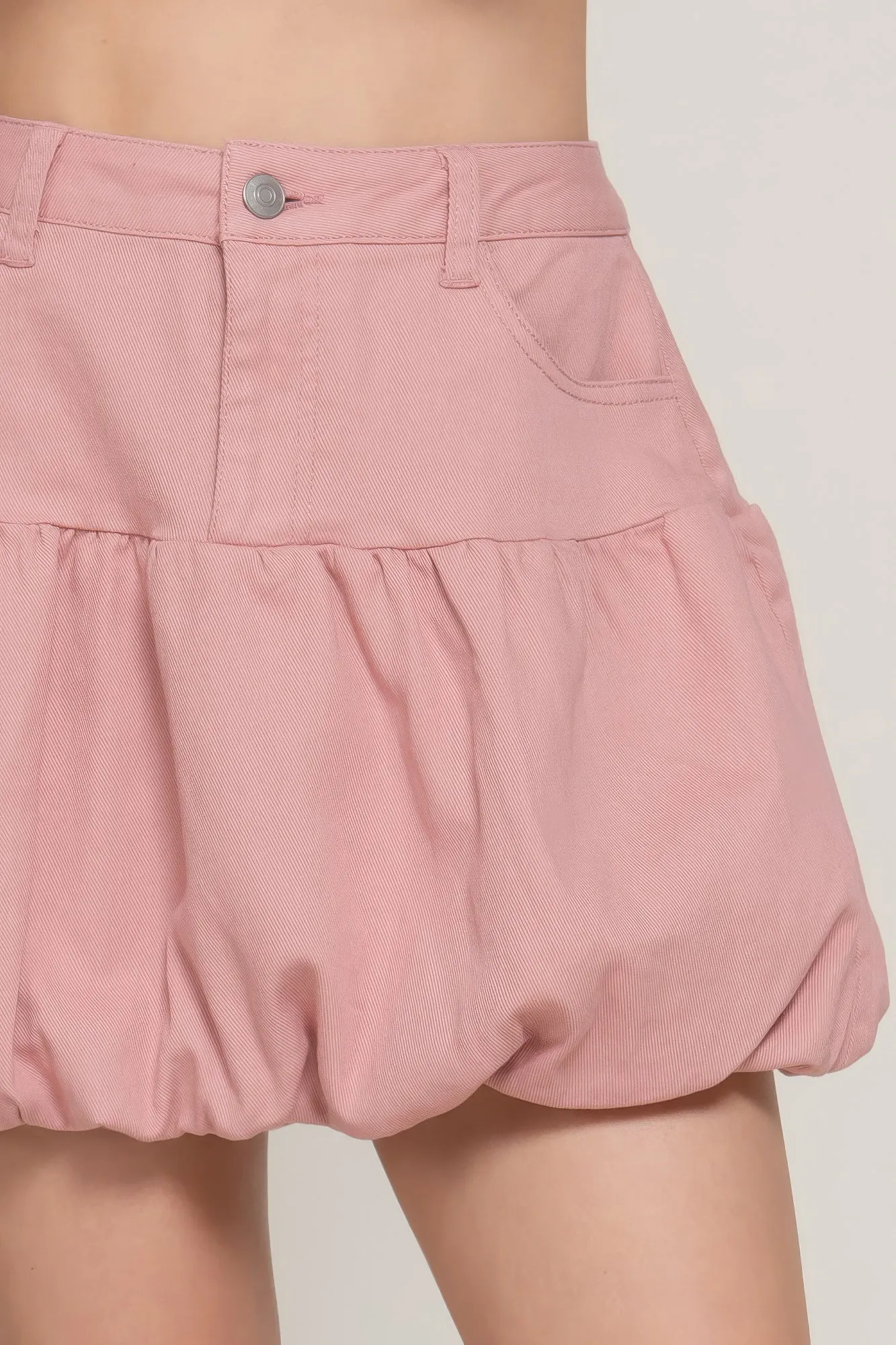 Stretch Twill Balloon Skirt