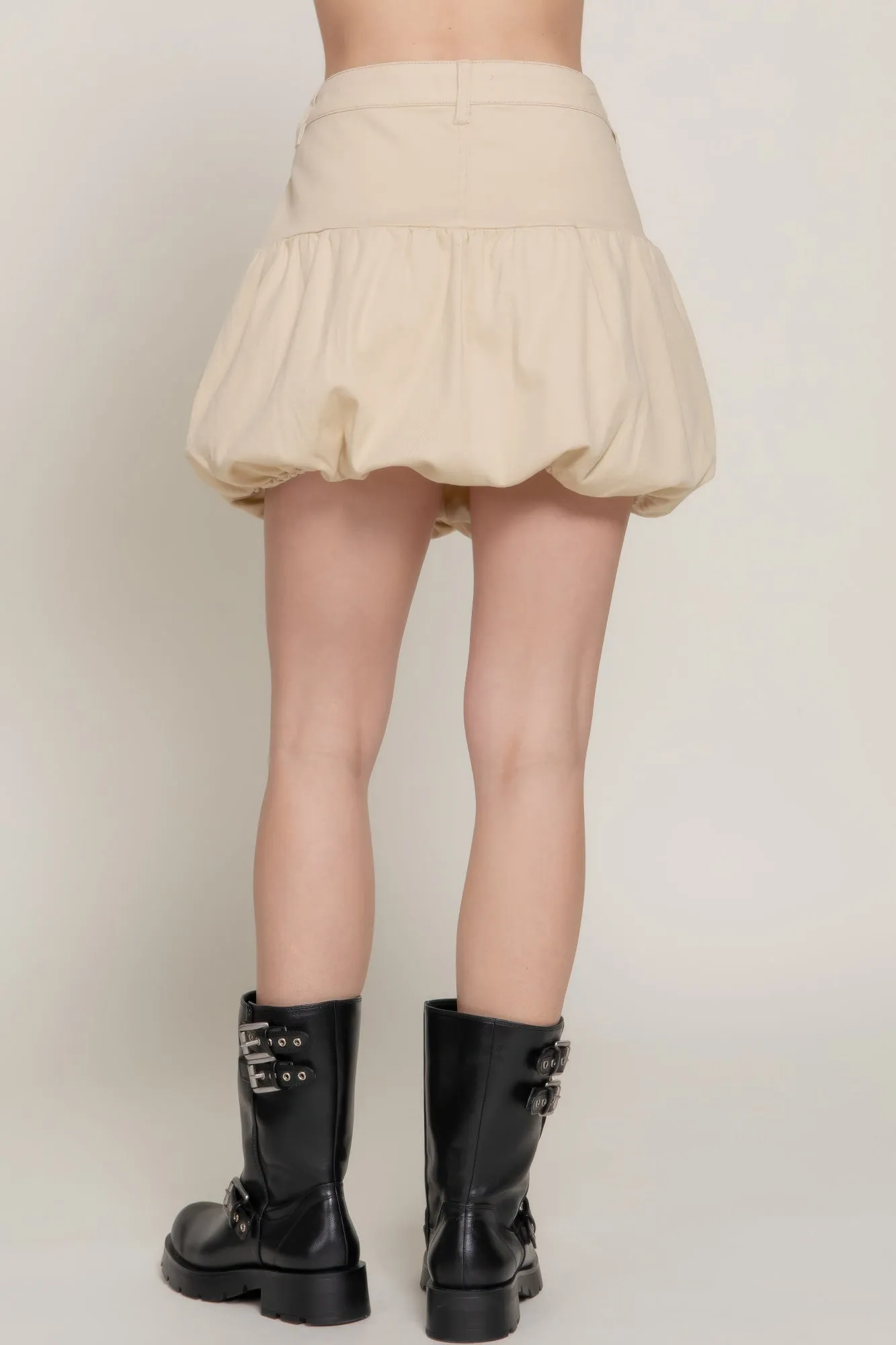 Stretch Twill Balloon Skirt