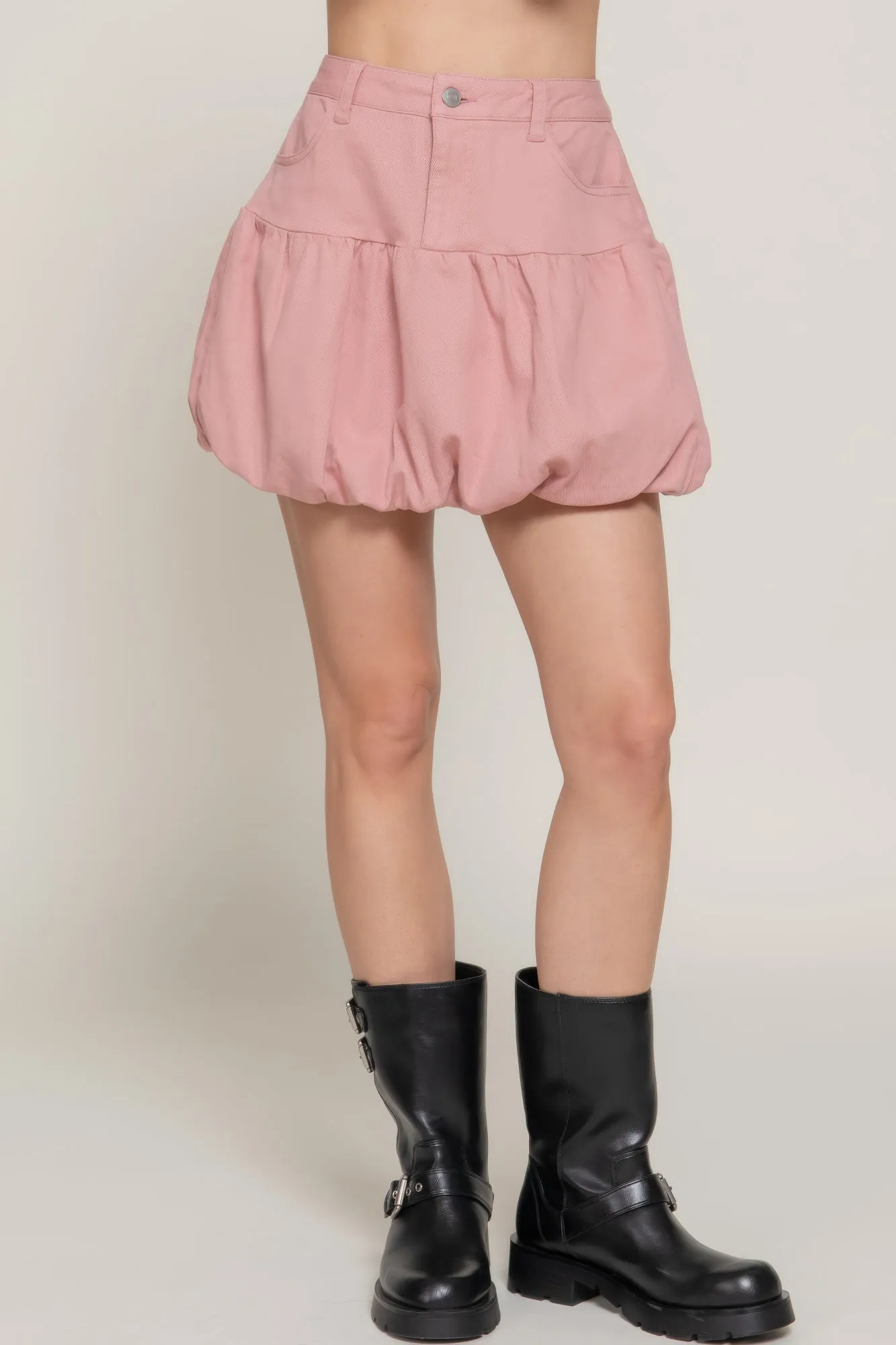 Stretch Twill Balloon Skirt