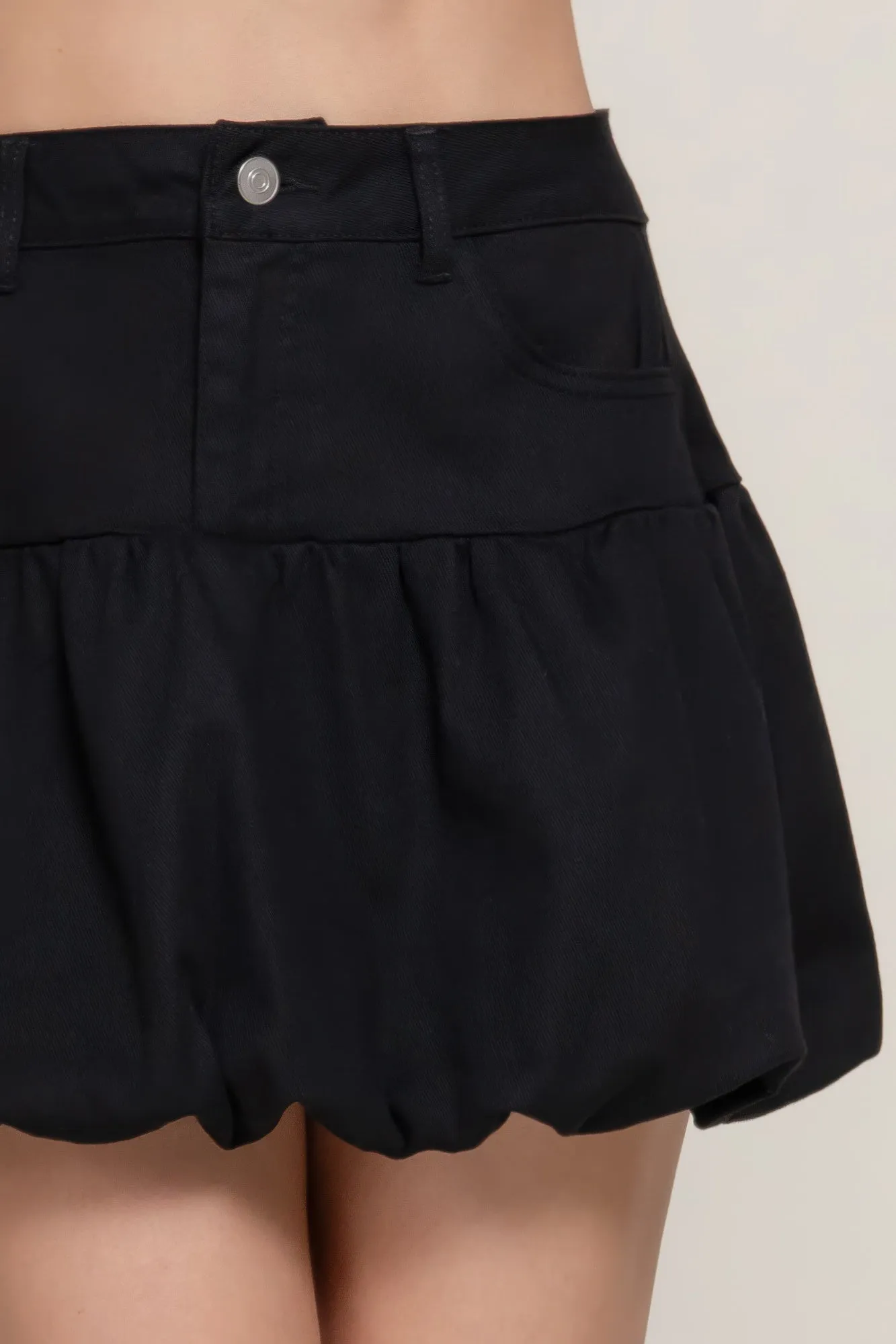 Stretch Twill Balloon Skirt