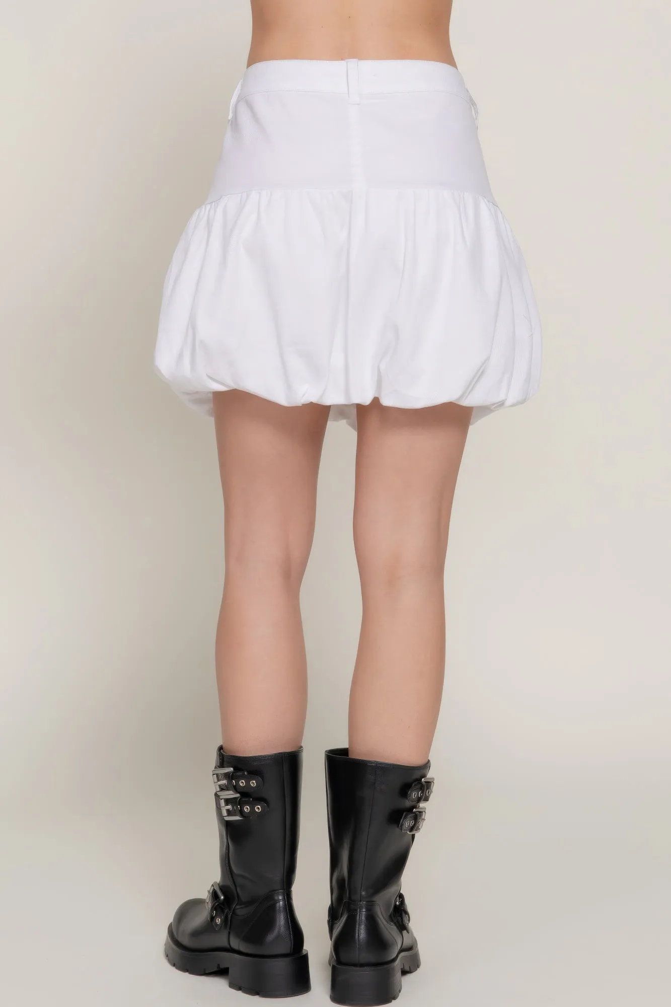Stretch Twill Balloon Skirt