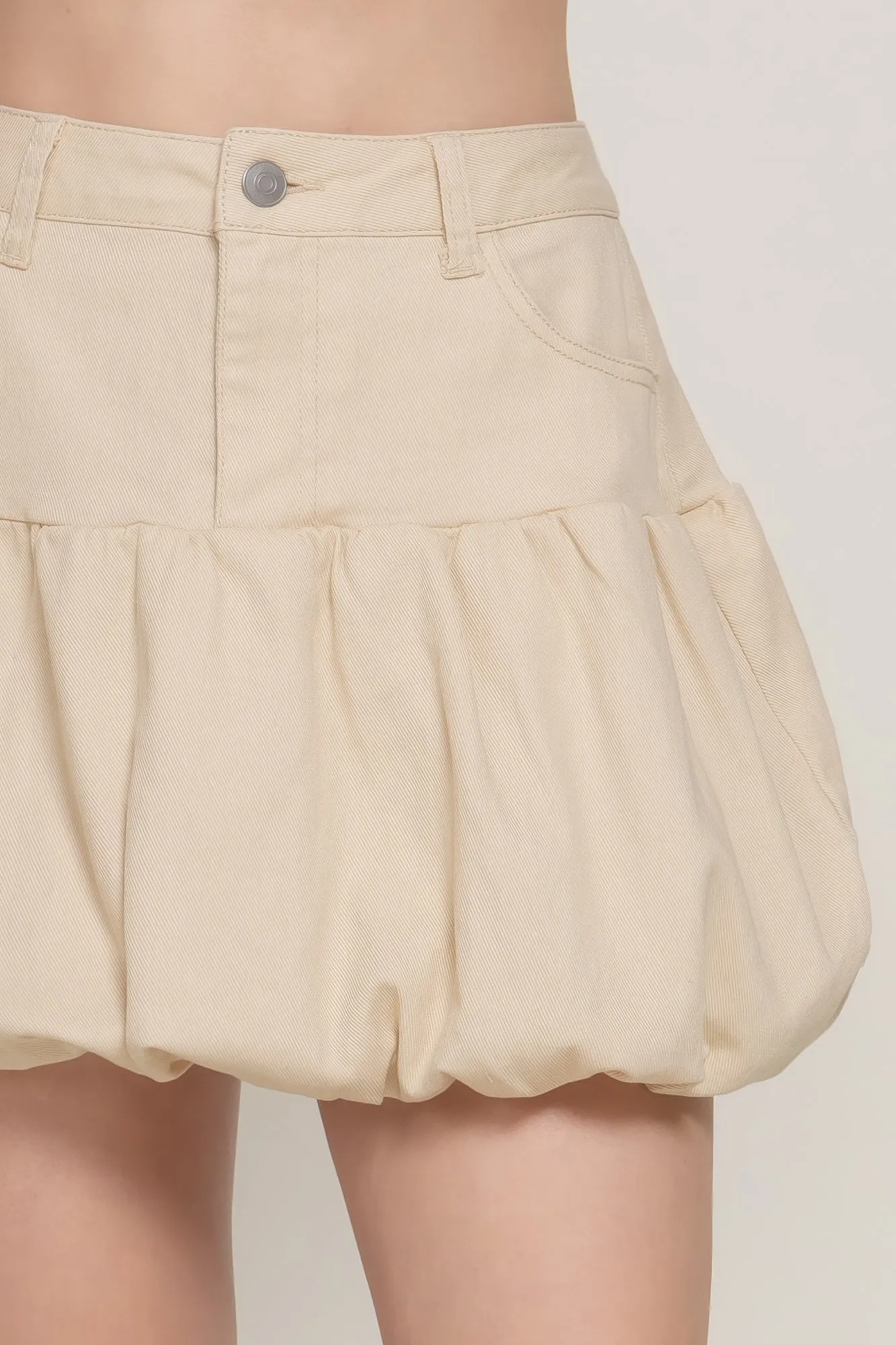 Stretch Twill Balloon Skirt