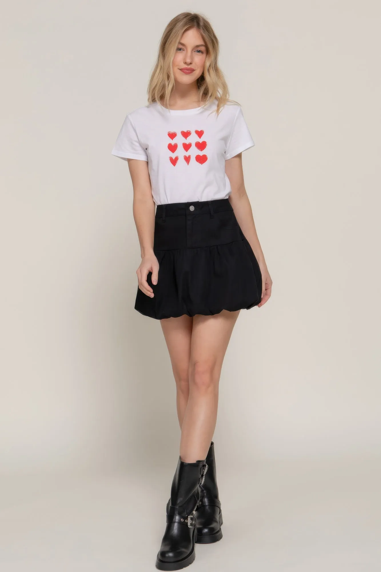 Stretsch Twill Balloon Skirt