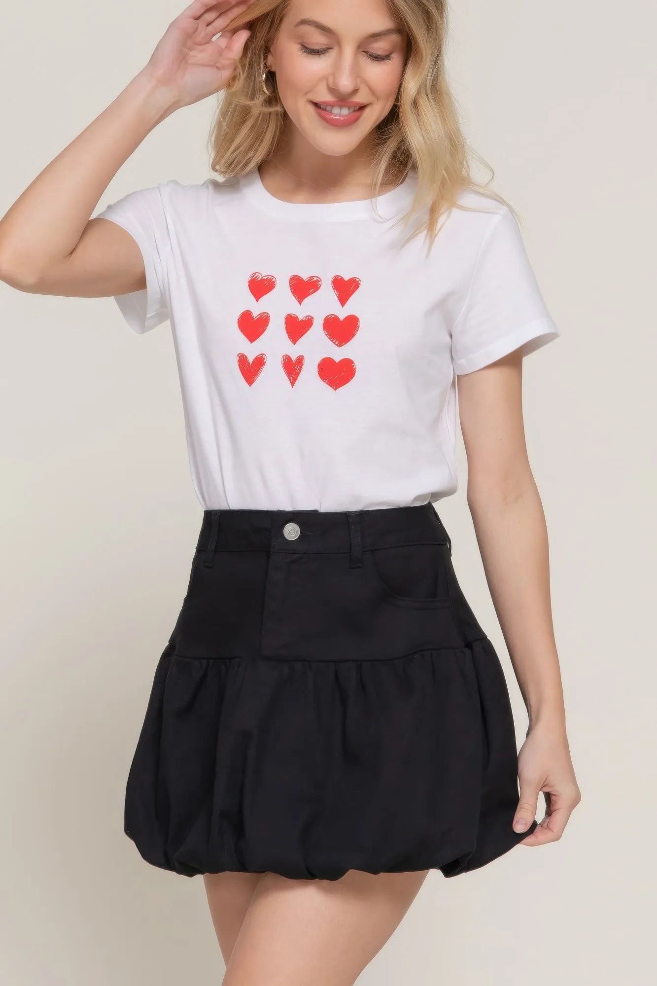 Stretsch Twill Balloon Skirt