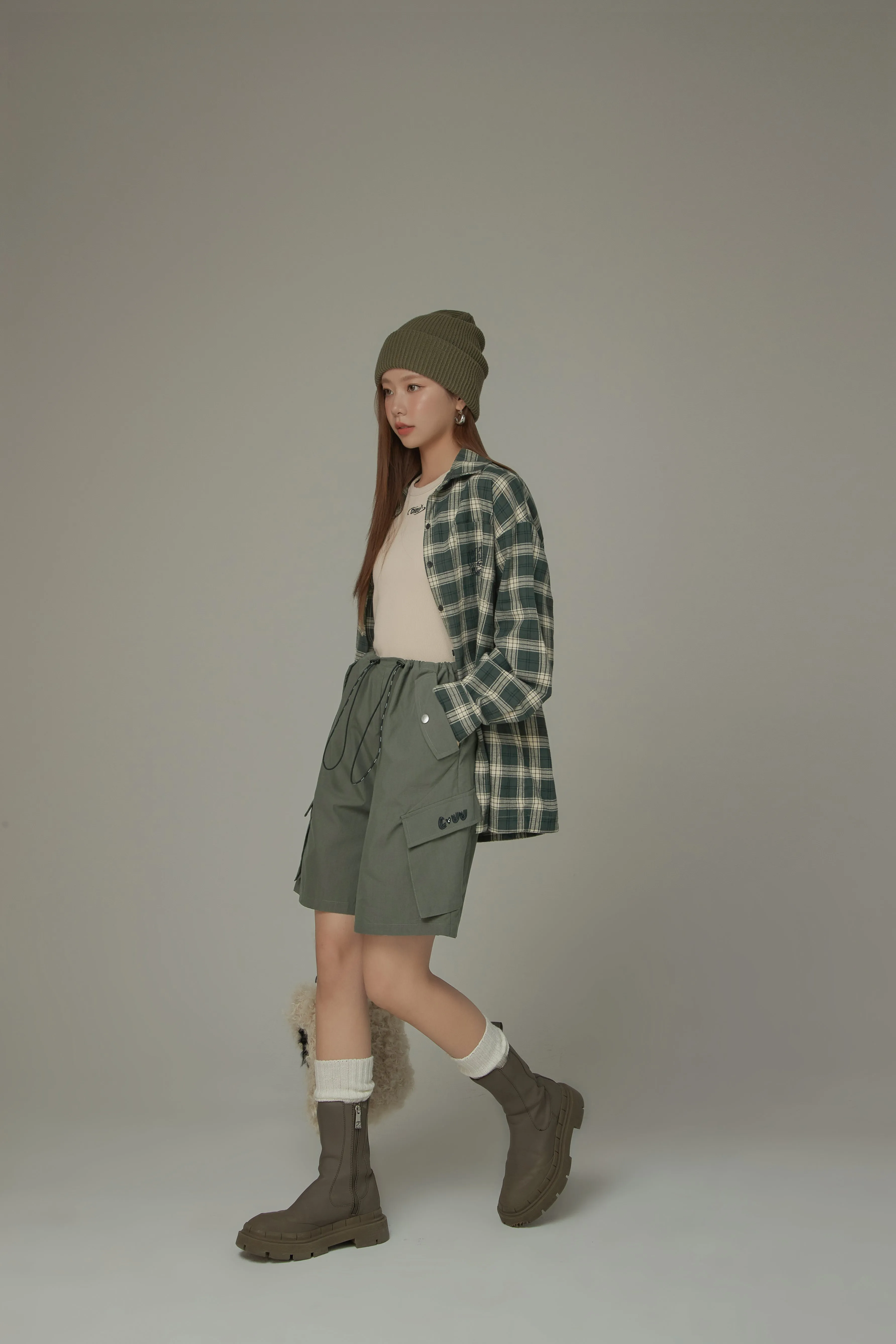 String Stopper Cargo Shorts