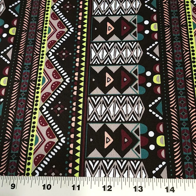 SWIM Fabric: Nylon Spandex, Swimwear Fabric, Fun Colors in Geometric Print, Great Quality For Swimsuit and Activewear. Sold by the 1/2 yard