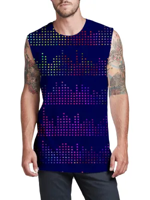 Techno Equalizer Bars Men's Muscle Tank
