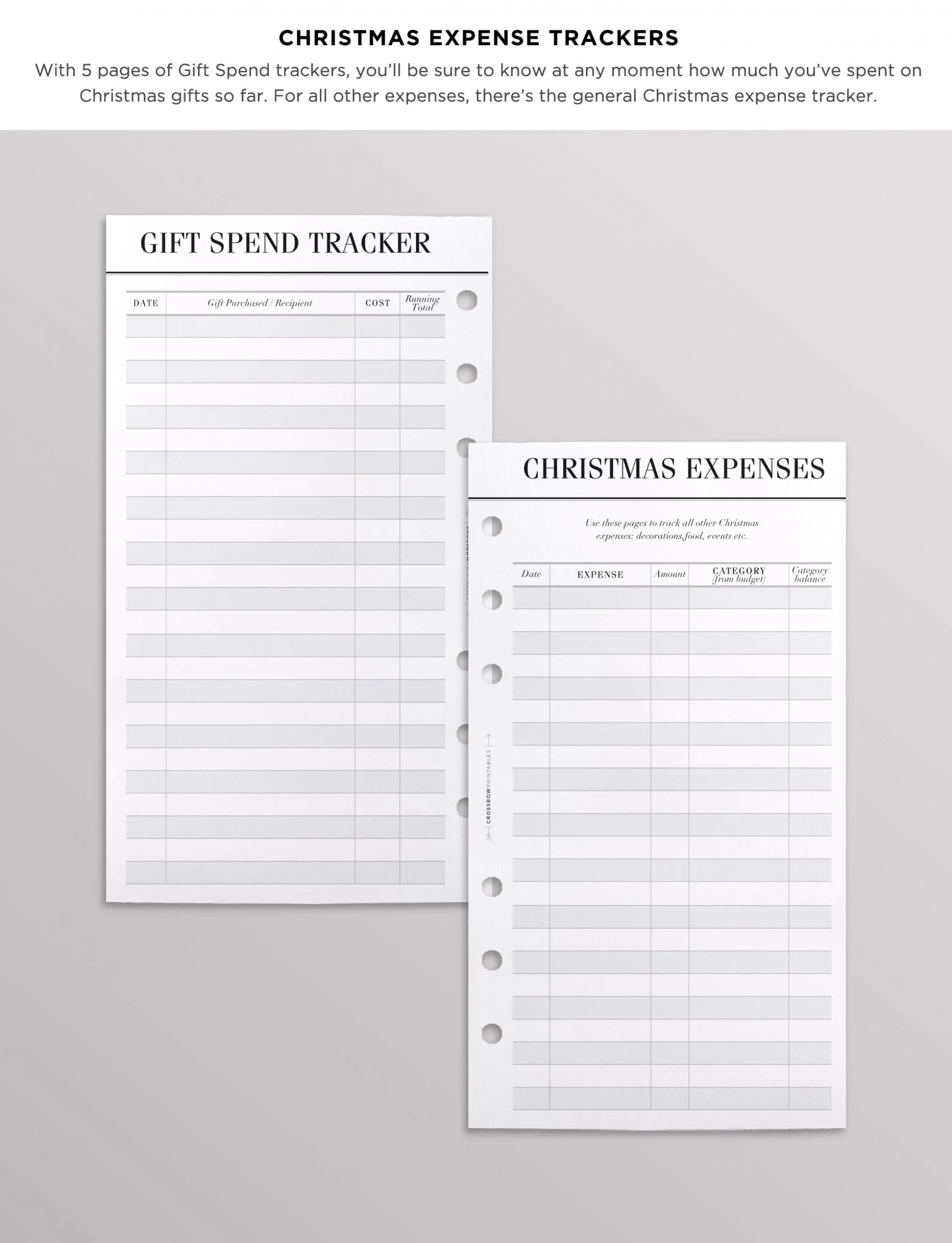 The Christmas Planner: Personal Planner Inserts Set