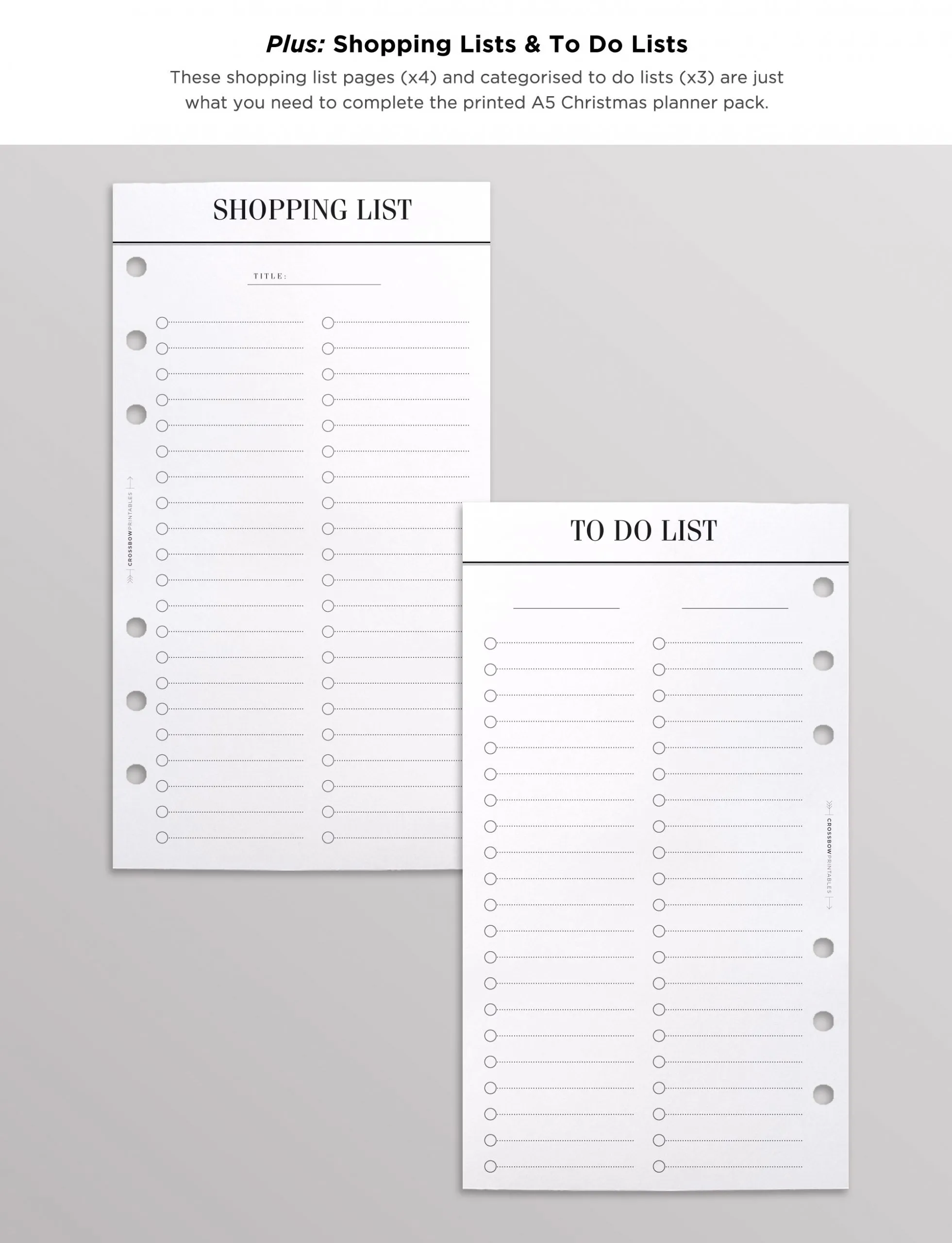 The Christmas Planner: Personal Planner Inserts Set