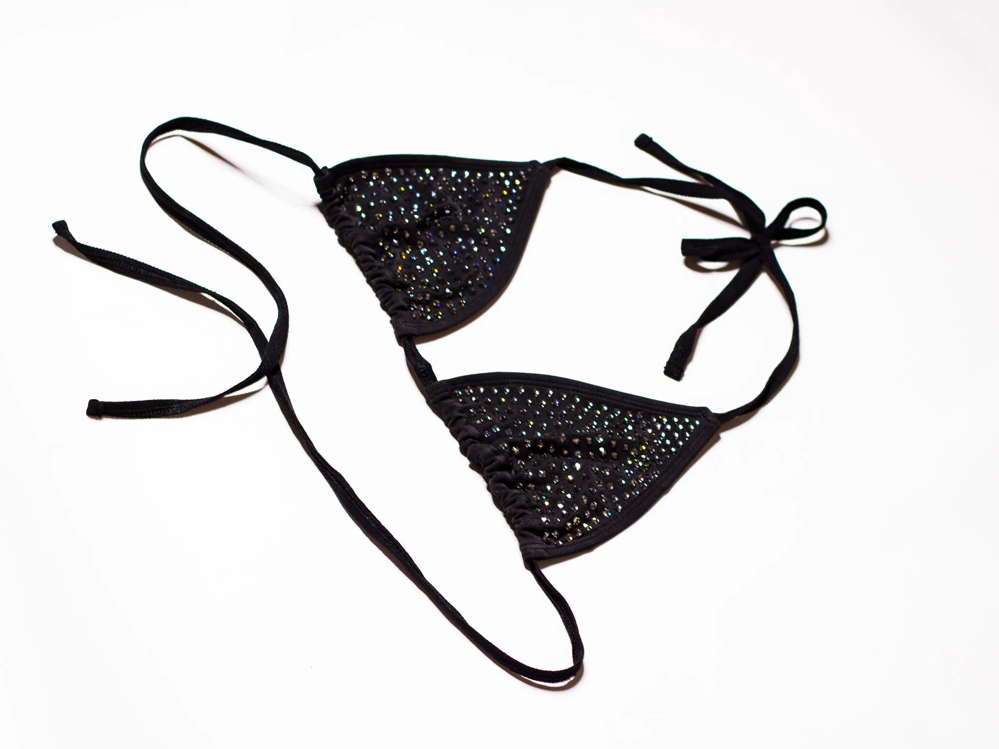 The Crystal Embellished Bikini Top