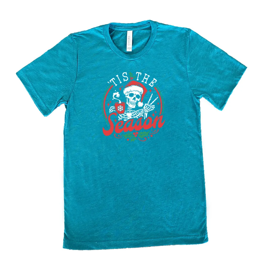 Tis The Season Skeleton Mug Shirt Unisex