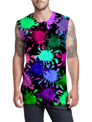 Tripadelic Splatter Men's Muscle Tank