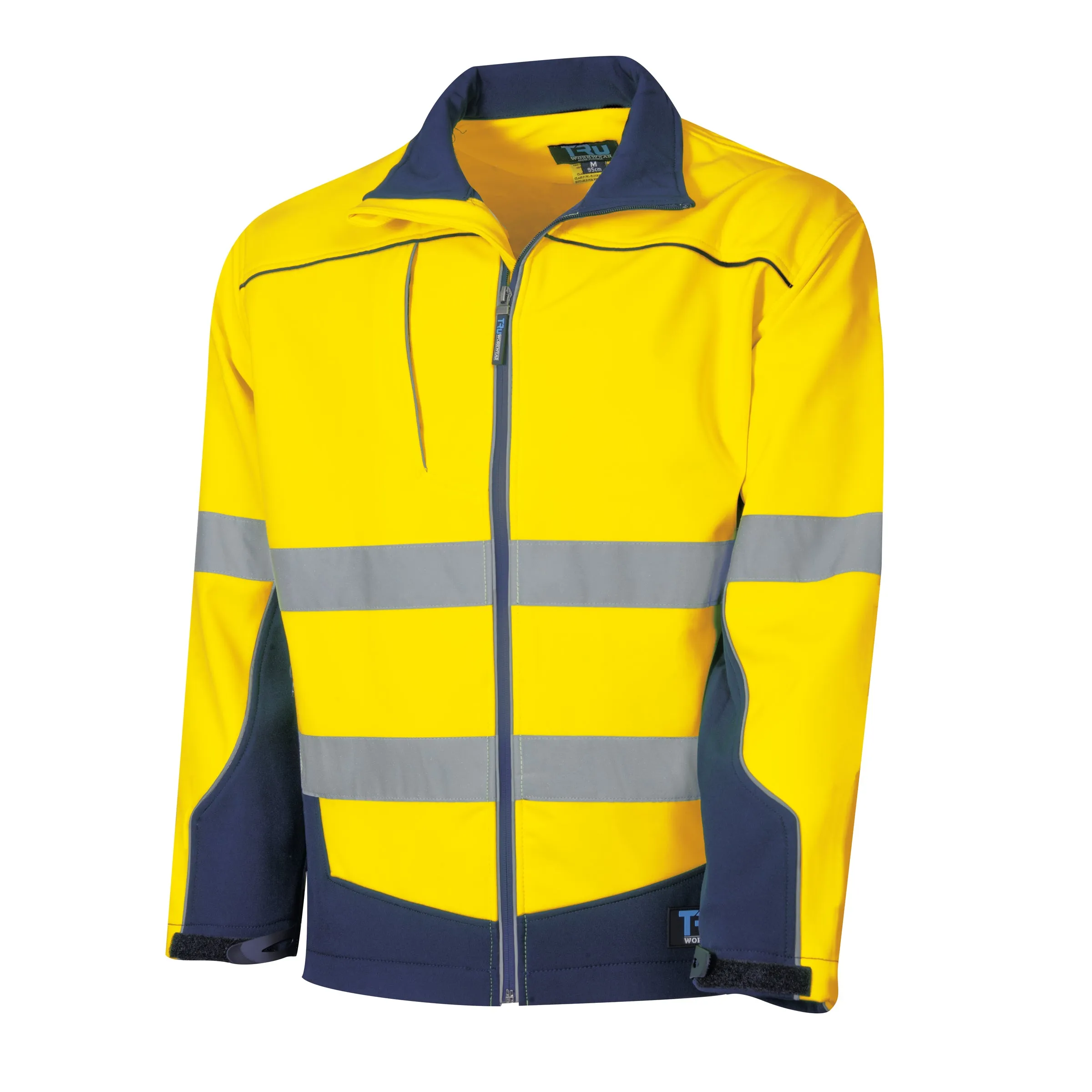 Tru Workwear Hi Vis 2 Tone Soft Shell Jacket c/w Reflective Tape TJ2960T1