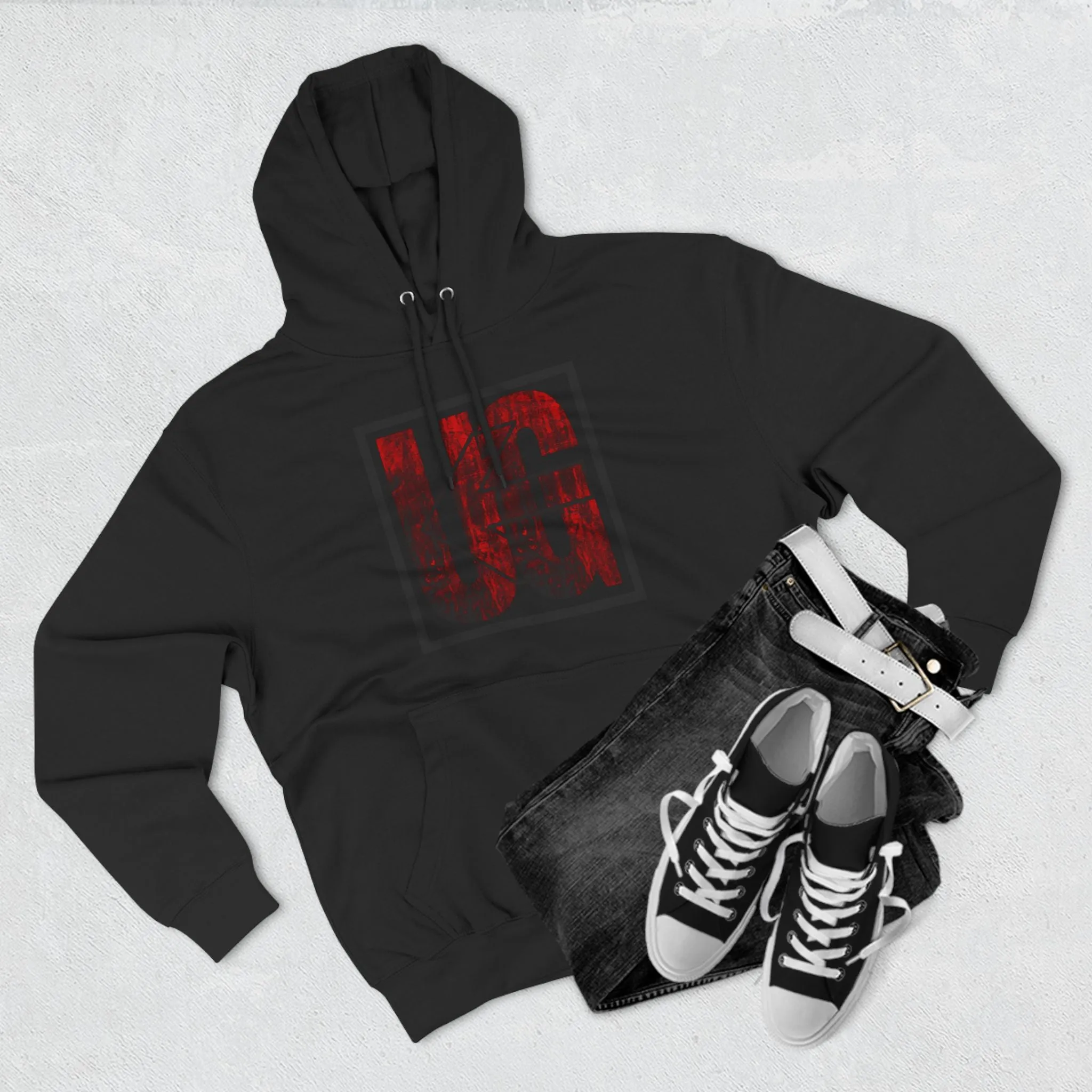 UG Fleece Hoodie- Grunge Red