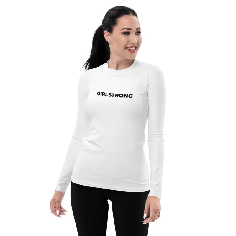 UPF 50 LONG SLEEVES RASH GUARD WHITE