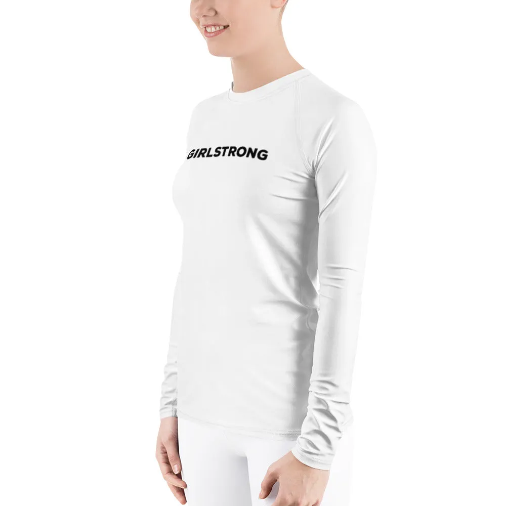 UPF 50 LONG SLEEVES RASH GUARD WHITE