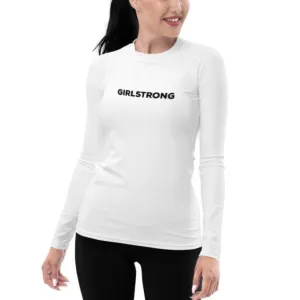 UPF 50 LONG SLEEVES RASH GUARD WHITE