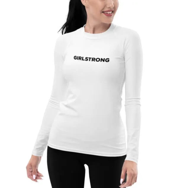 UPF 50 LONG SLEEVES RASH GUARD WHITE