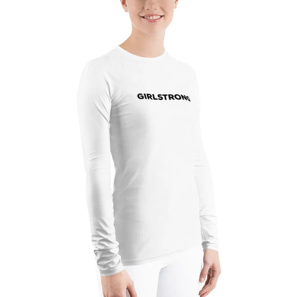 UPF 50 LONG SLEEVES RASH GUARD WHITE