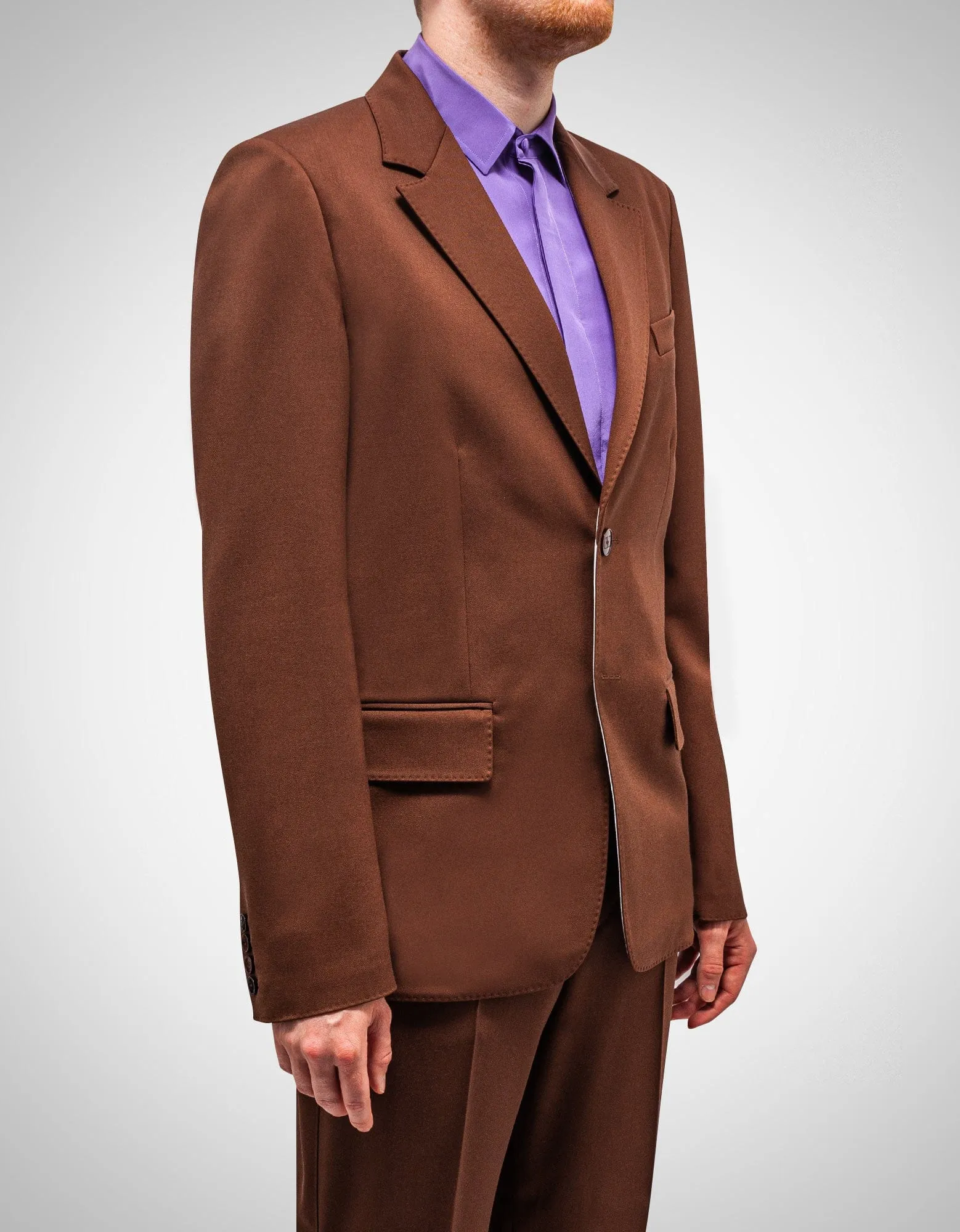 Valentino Garavani Brown Wool Blazer