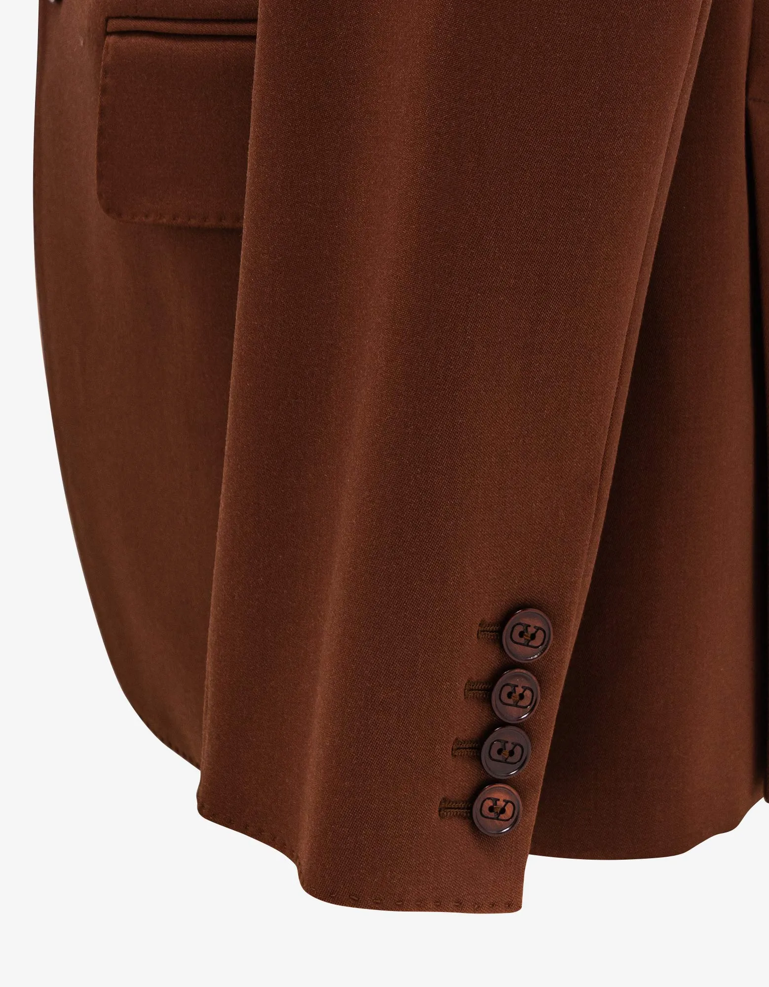 Valentino Garavani Brown Wool Blazer