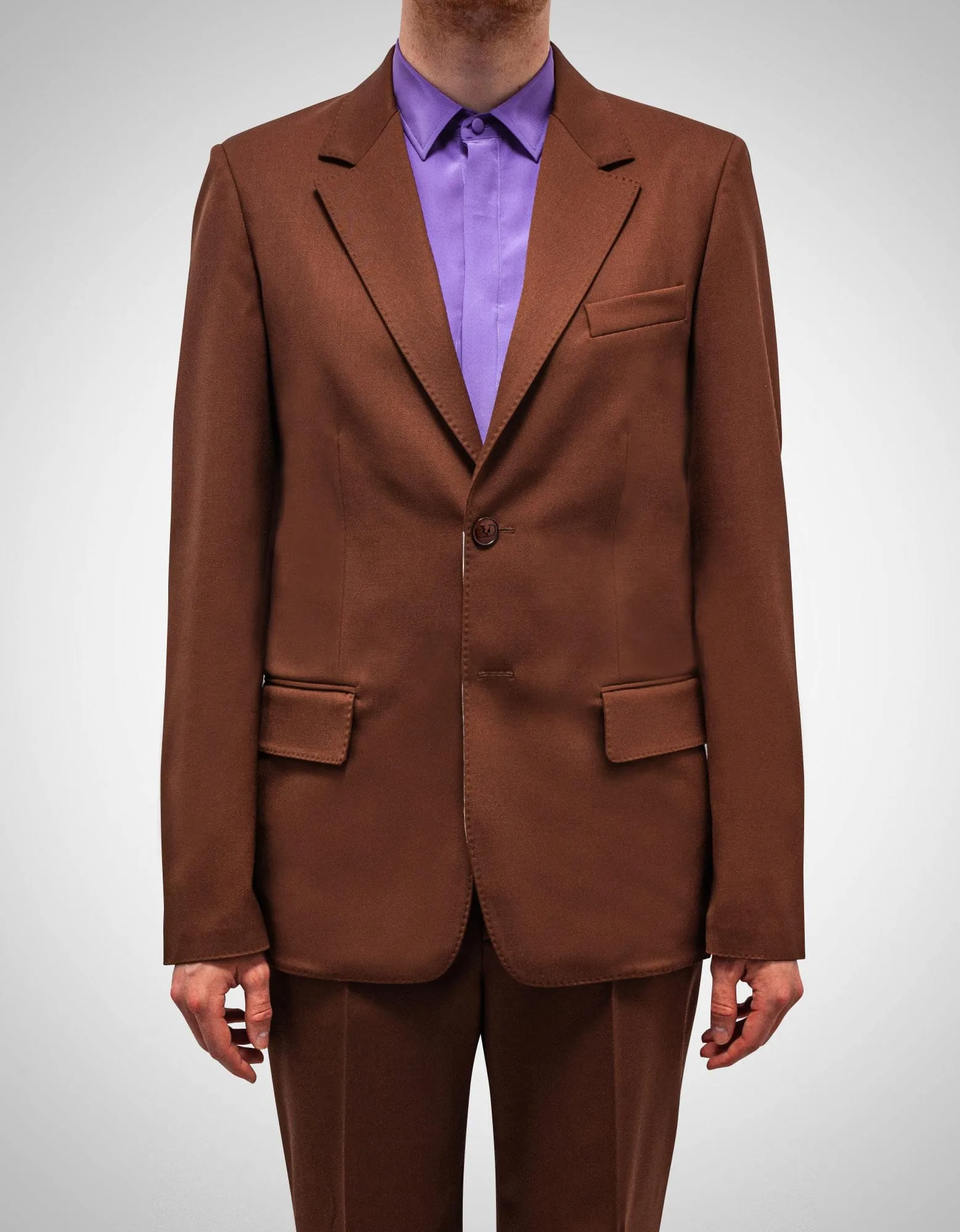 Valentino Garavani Brown Wool Blazer