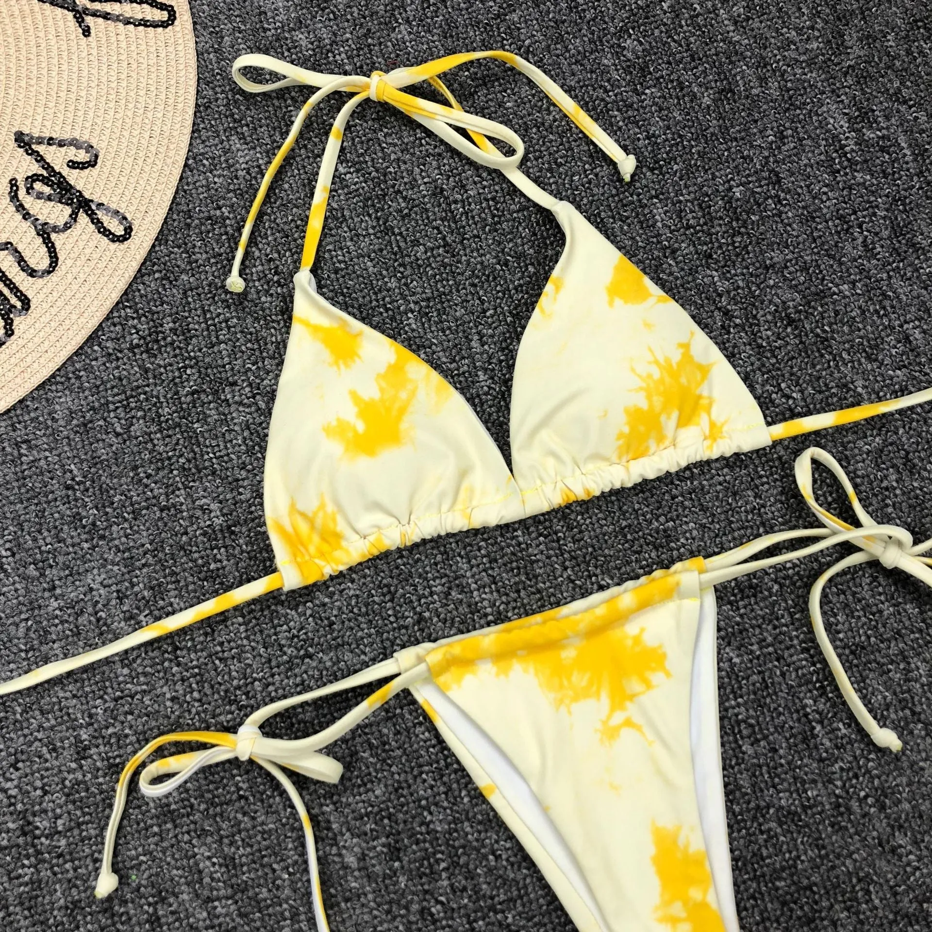 VenusFox Swimsuit Cover Up Swimwear Women Two Piece Set Women Sexy Print Spaghetti Strap Bikinis Sets Fashion Women купальник женский