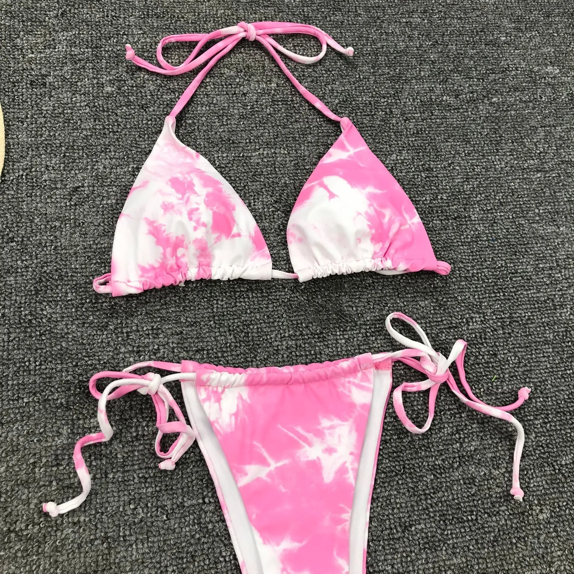 VenusFox Swimsuit Cover Up Swimwear Women Two Piece Set Women Sexy Print Spaghetti Strap Bikinis Sets Fashion Women купальник женский