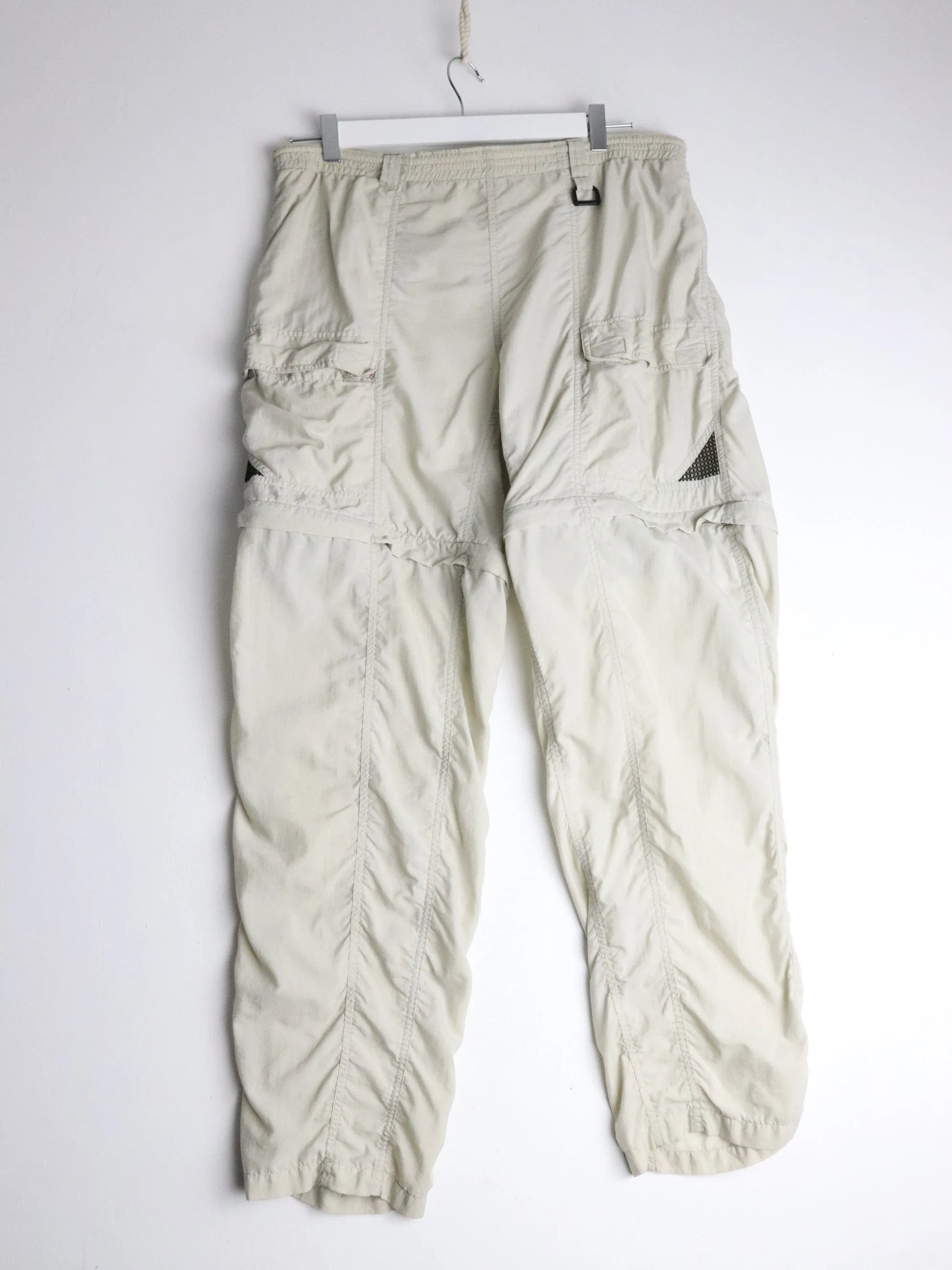 Vintage Columbia Pants Mens Medium Beige Convertible Hiking