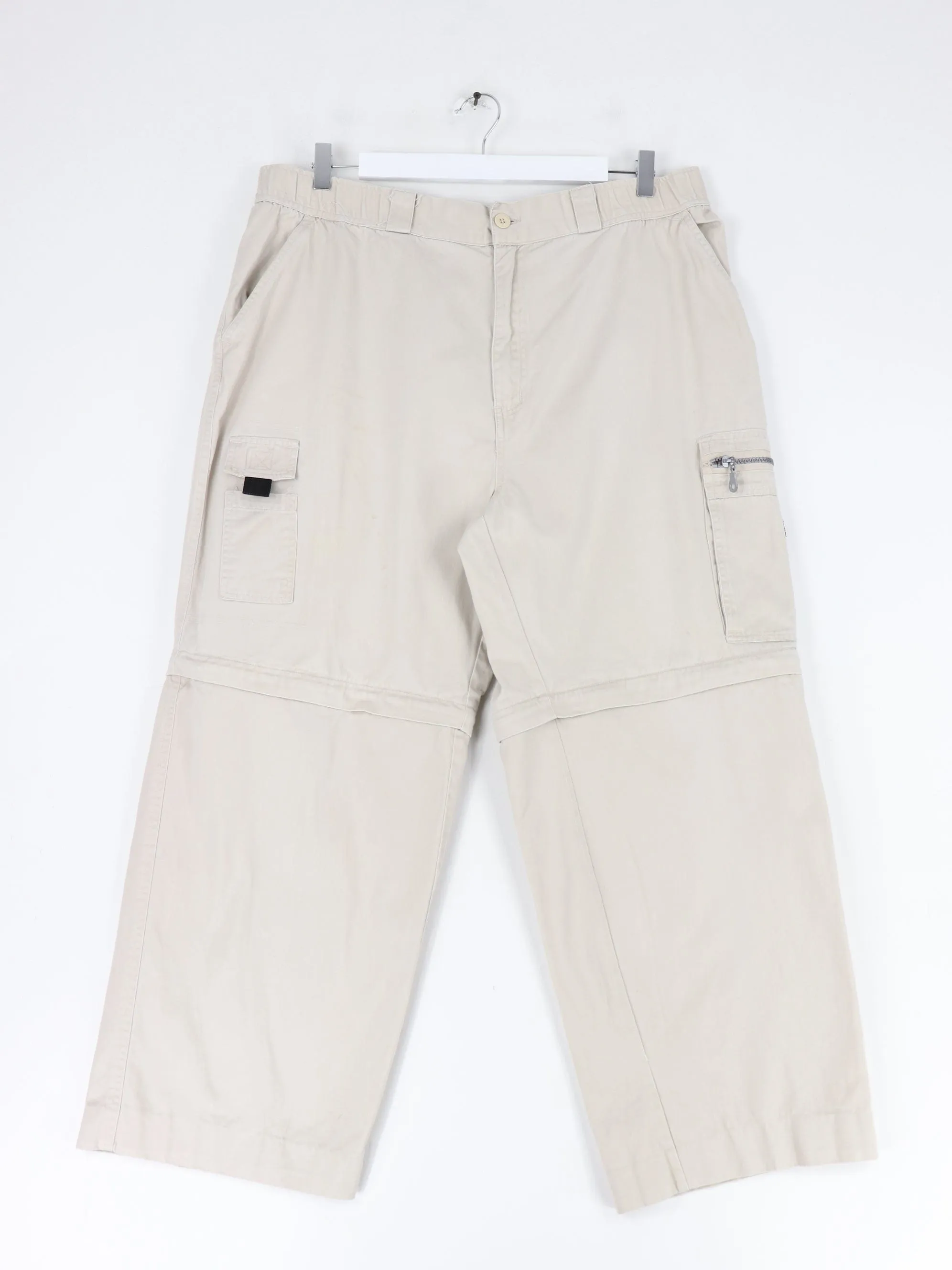 Vintage L.A. Blues Pants Mens 38 x 26 Brown Hiking Convertible