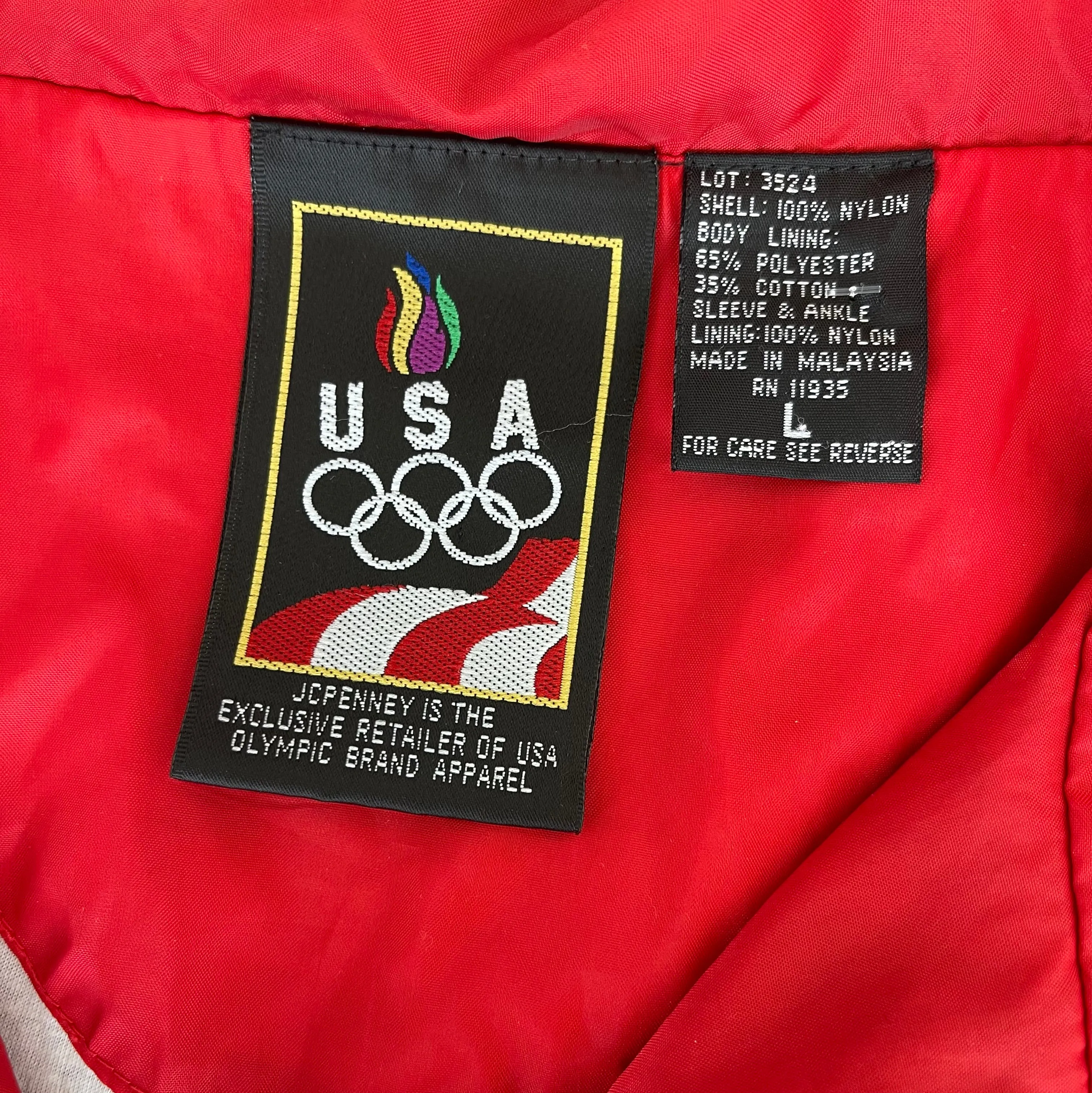 Vintage USA Olympics Windbreaker Jacket L