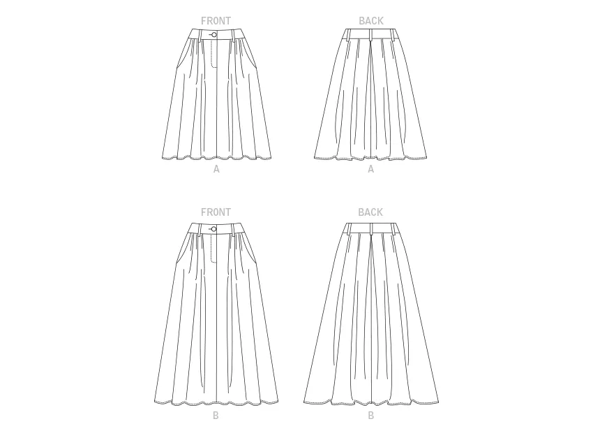 Vogue sewing pattern 1890 Misses' Skirts