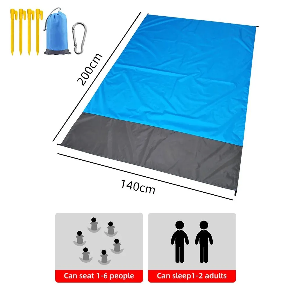 Waterproof Pocket Beach Blanket and Beach Mat