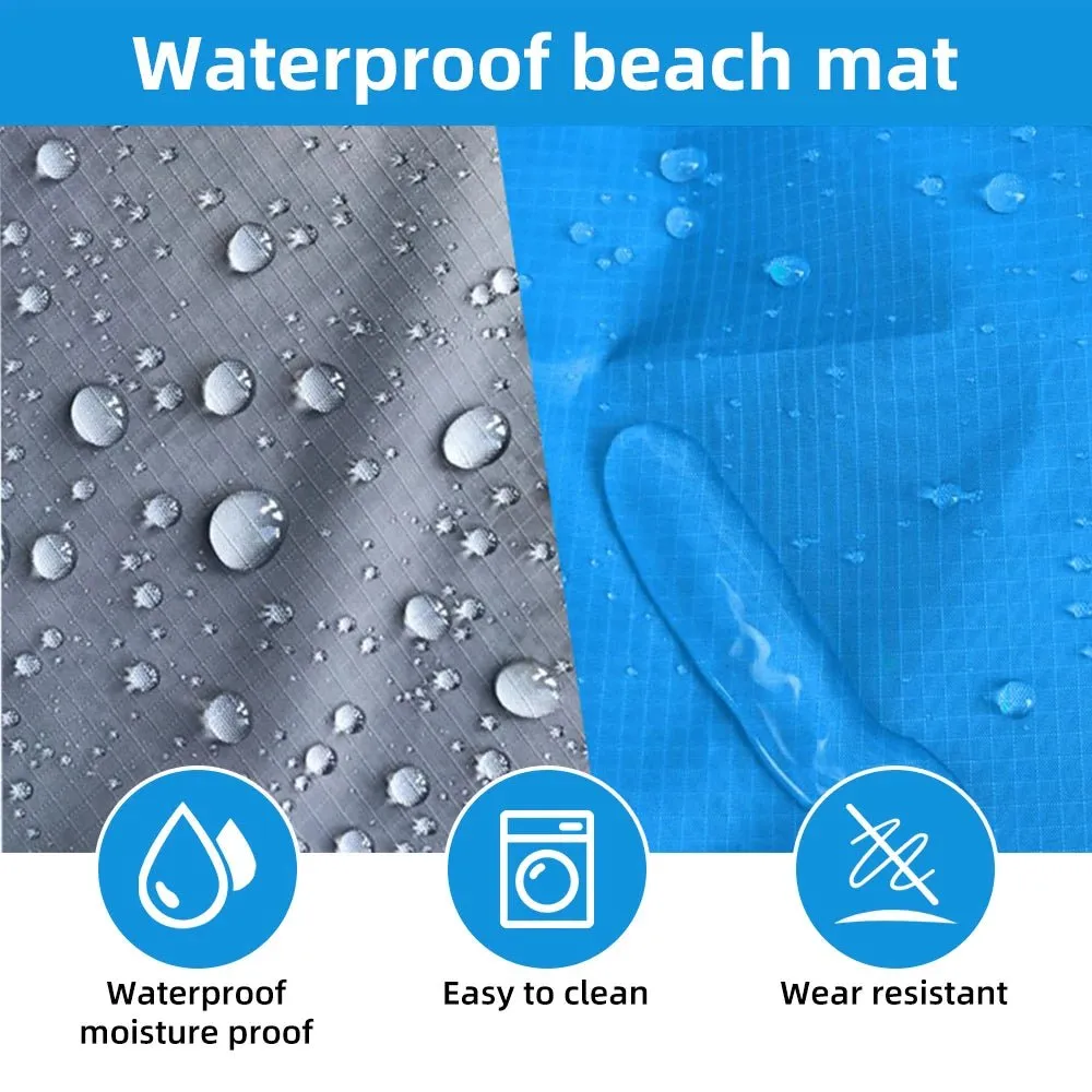 Waterproof Pocket Beach Blanket and Beach Mat