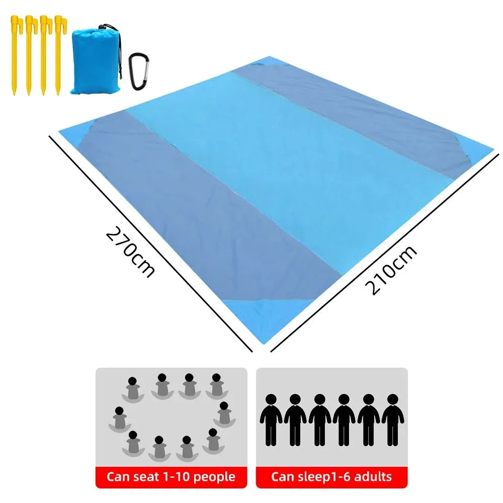 Waterproof Pocket Beach Blanket and Beach Mat
