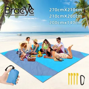 Waterproof Pocket Beach Blanket and Beach Mat