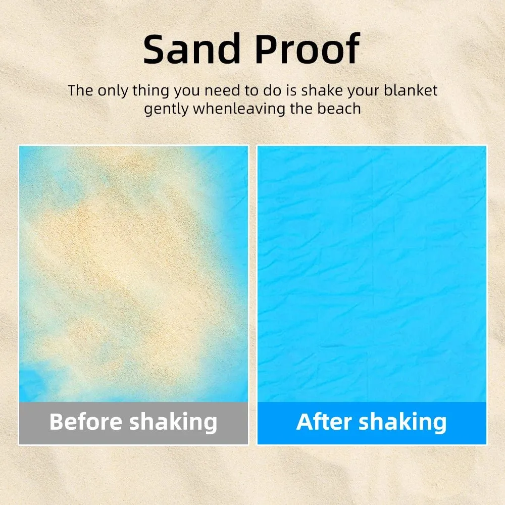 Waterproof Pocket Beach Blanket and Beach Mat
