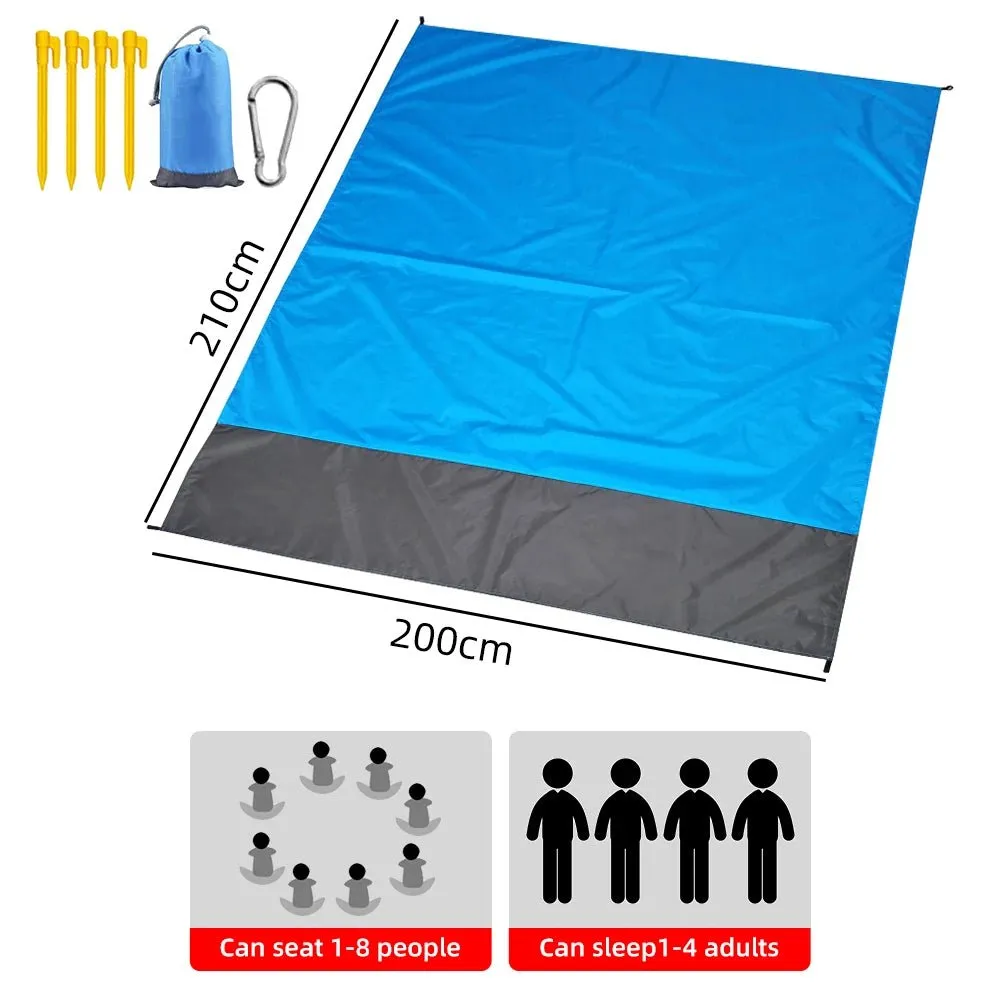 Waterproof Pocket Beach Blanket and Beach Mat