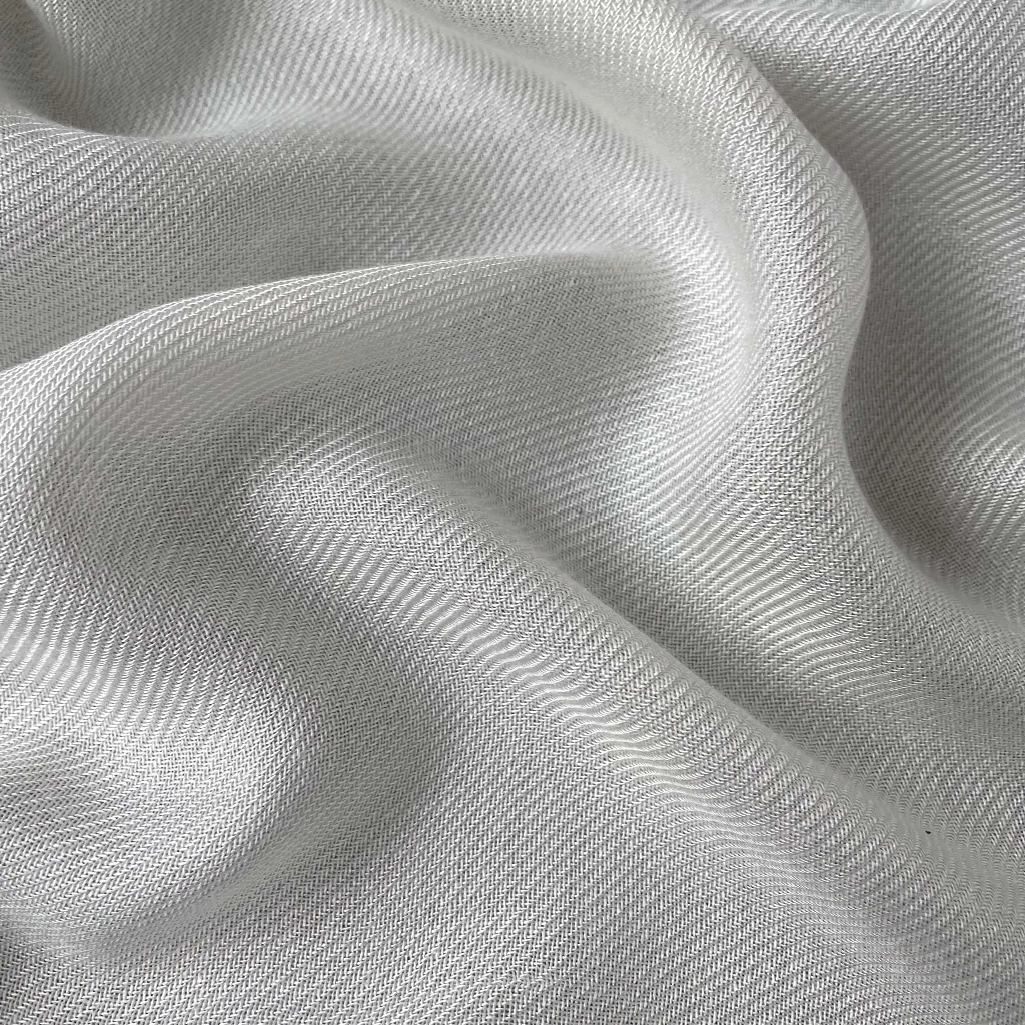 White Dyeable Pure Viscose Rayon Twill Plain Fabric (Width 36 Inches, 89 Gms)