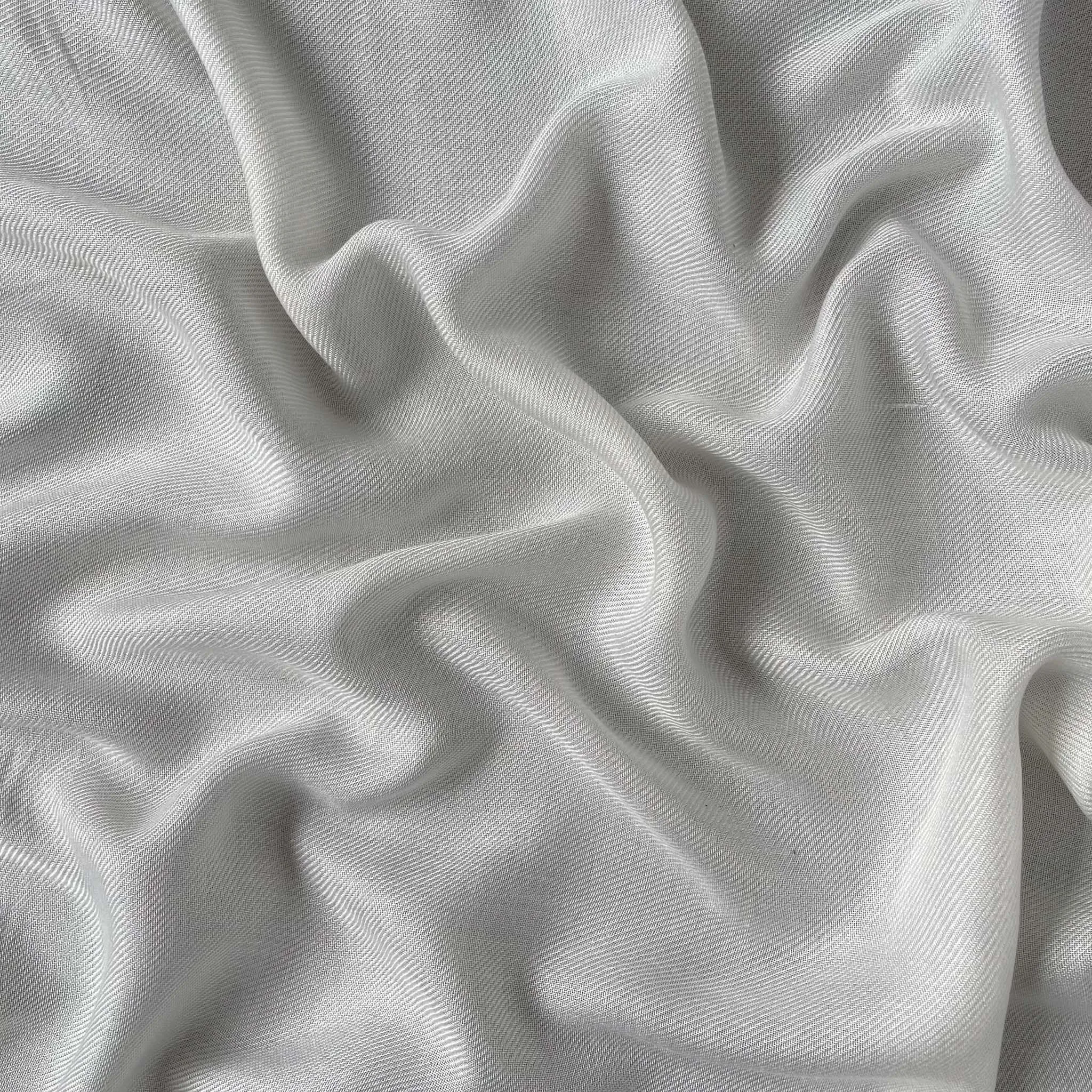 White Dyeable Pure Viscose Rayon Twill Plain Fabric (Width 36 Inches, 89 Gms)