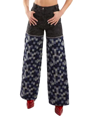 Wide Leg Pant in Denim