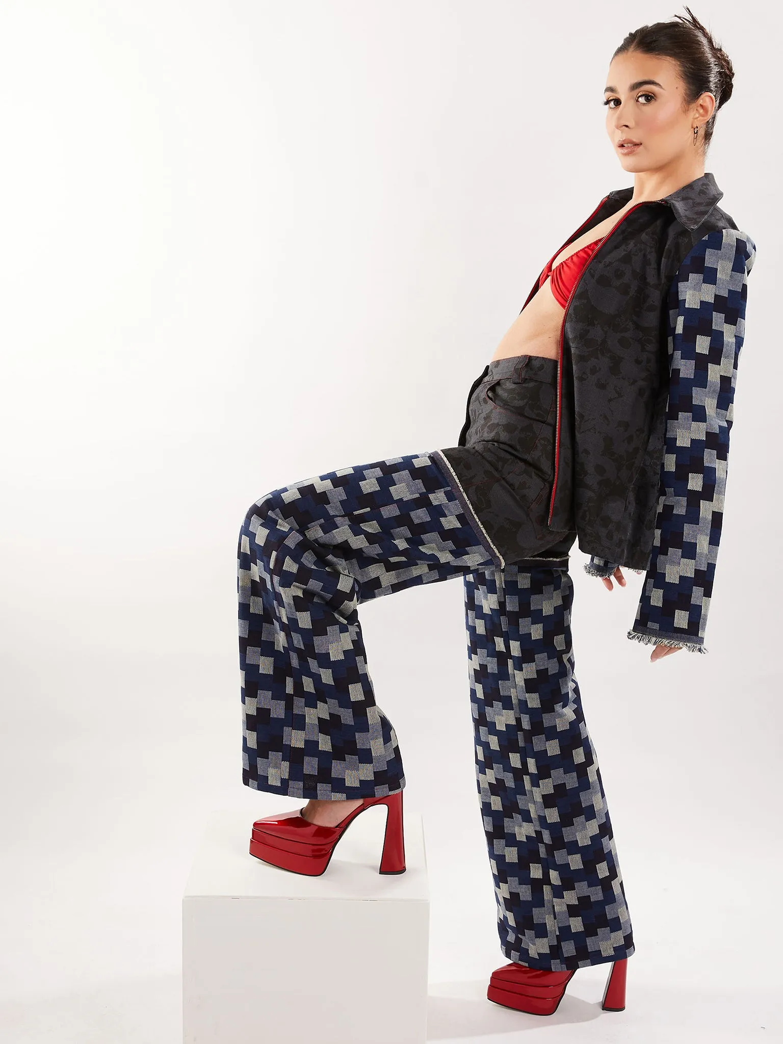 Wide Leg Pant in Denim