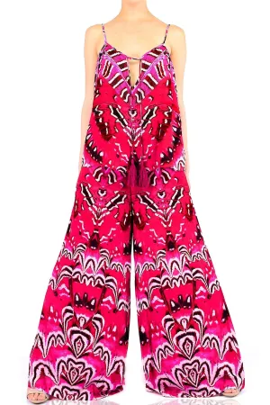 Wide Leg Pants in Annabella Butterfly-Print