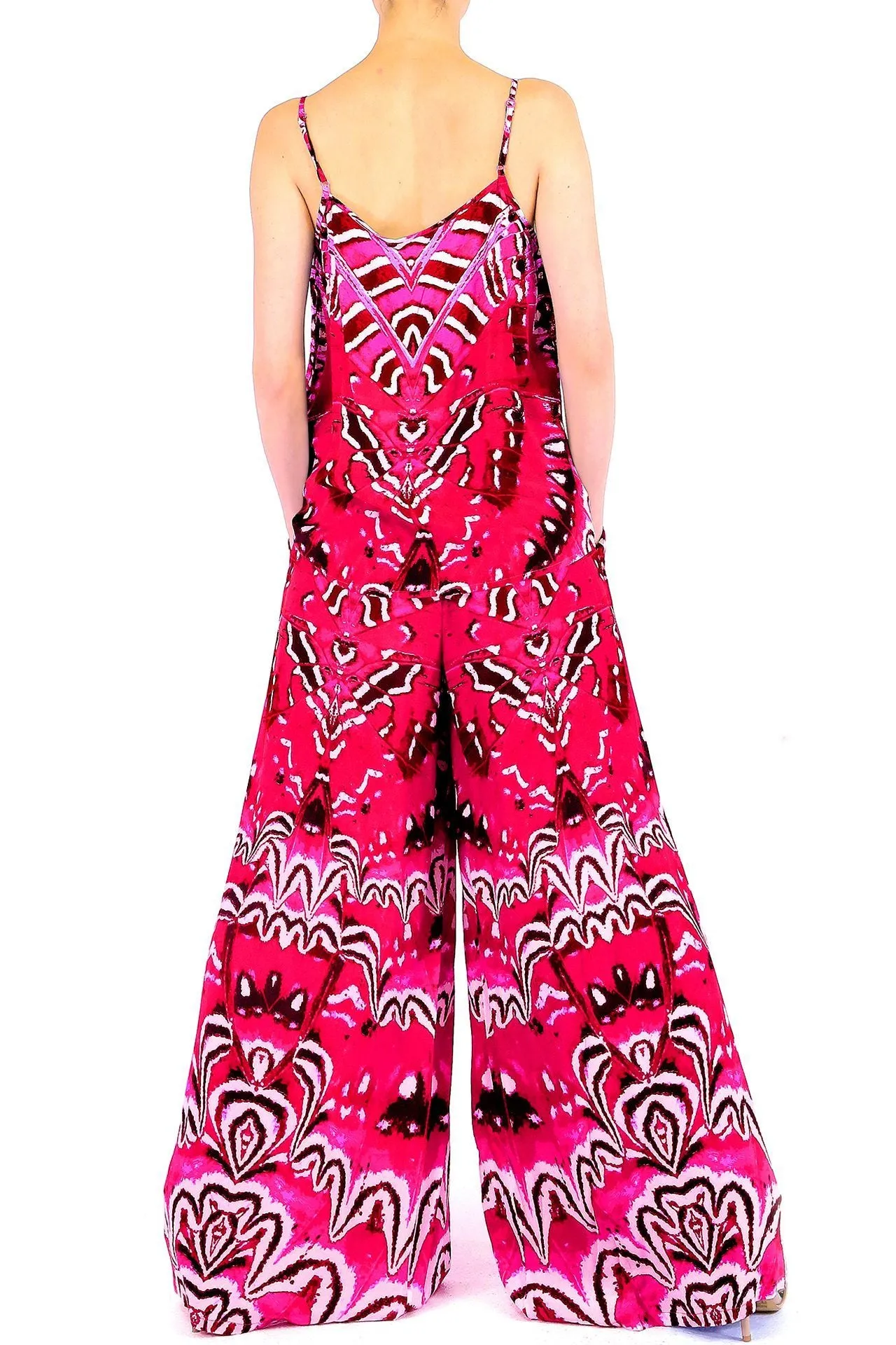 Wide Leg Pants in Annabella Butterfly-Print